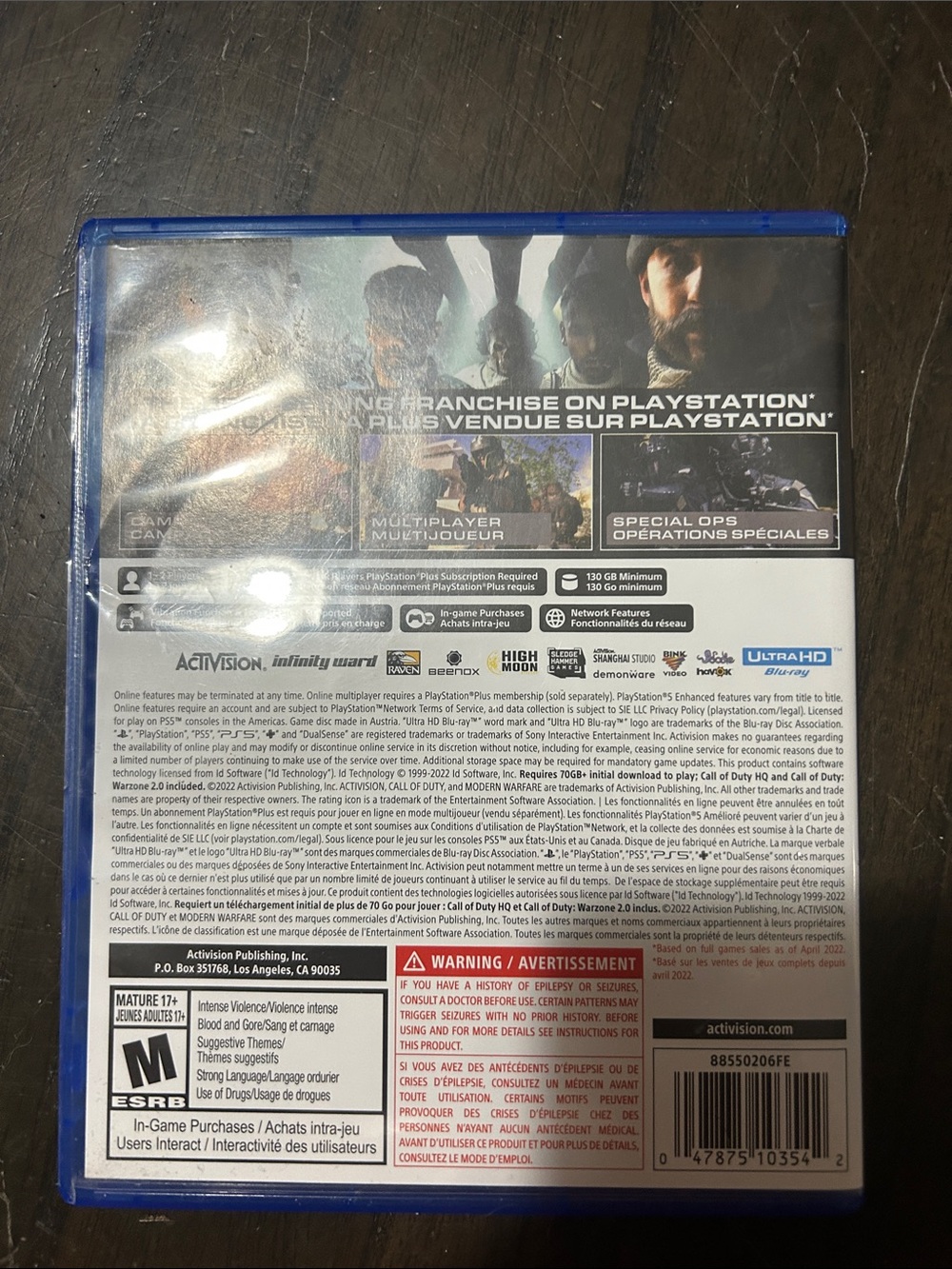 Sony PS5 Call of Duty: Modern Warfare II — Green & Black Cover - Picture 2 of 4